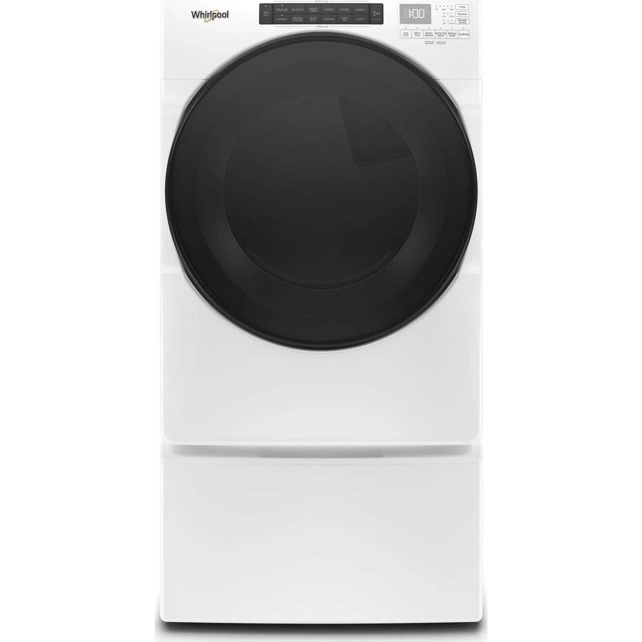 Whirlpool 7.4 cu. ft. Front Load Gas Dryer with Steam Cycles (WGD6620HW)