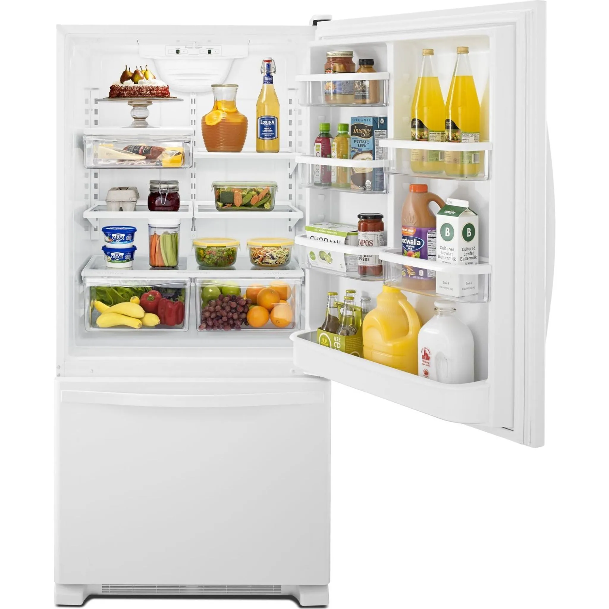 Whirlpool Bottom Mount Fridge (WRB329DFBW) - White