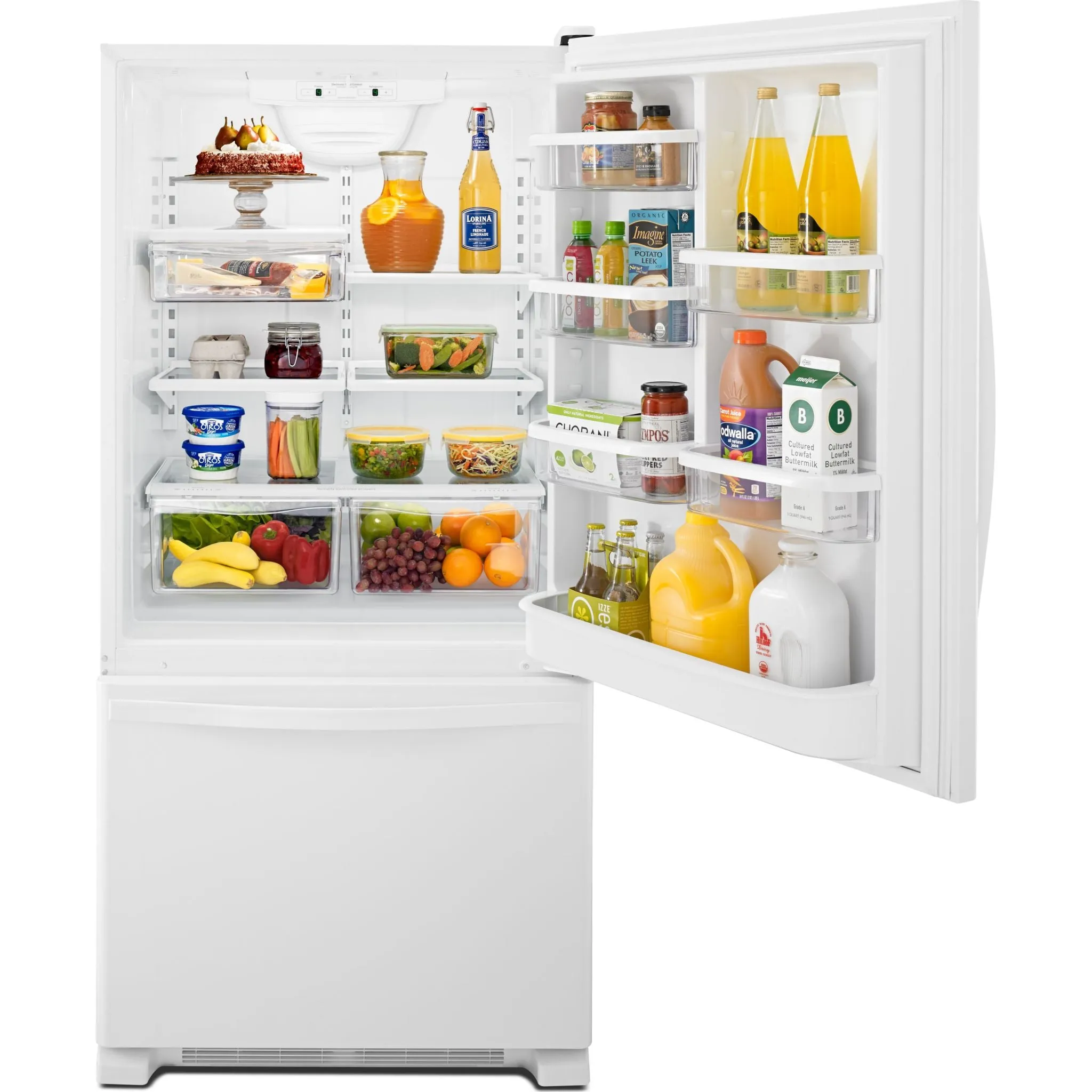Whirlpool Bottom Mount Fridge (WRB329DFBW) - White