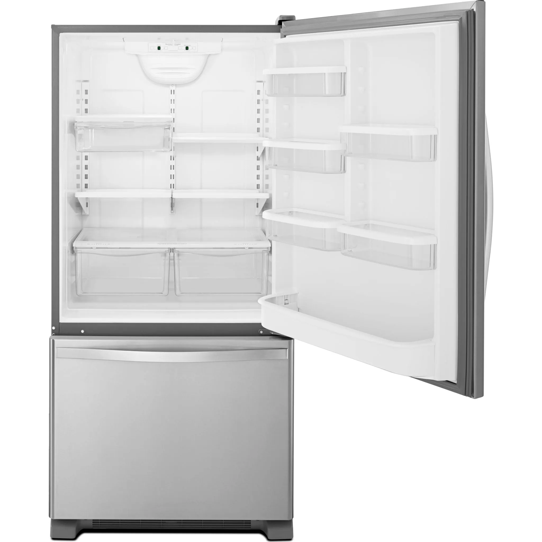 Whirlpool Bottom Mount Fridge (WRB329RFBM) - Stainless Steel