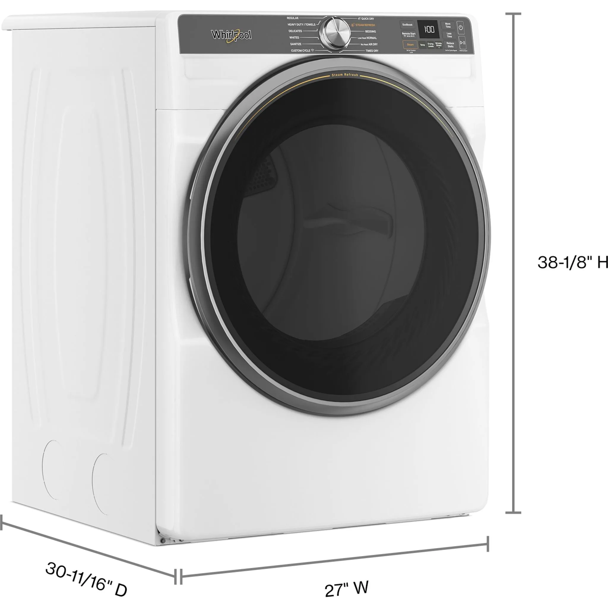 Whirlpool Front Load Dryer (YWED6720RW) - White