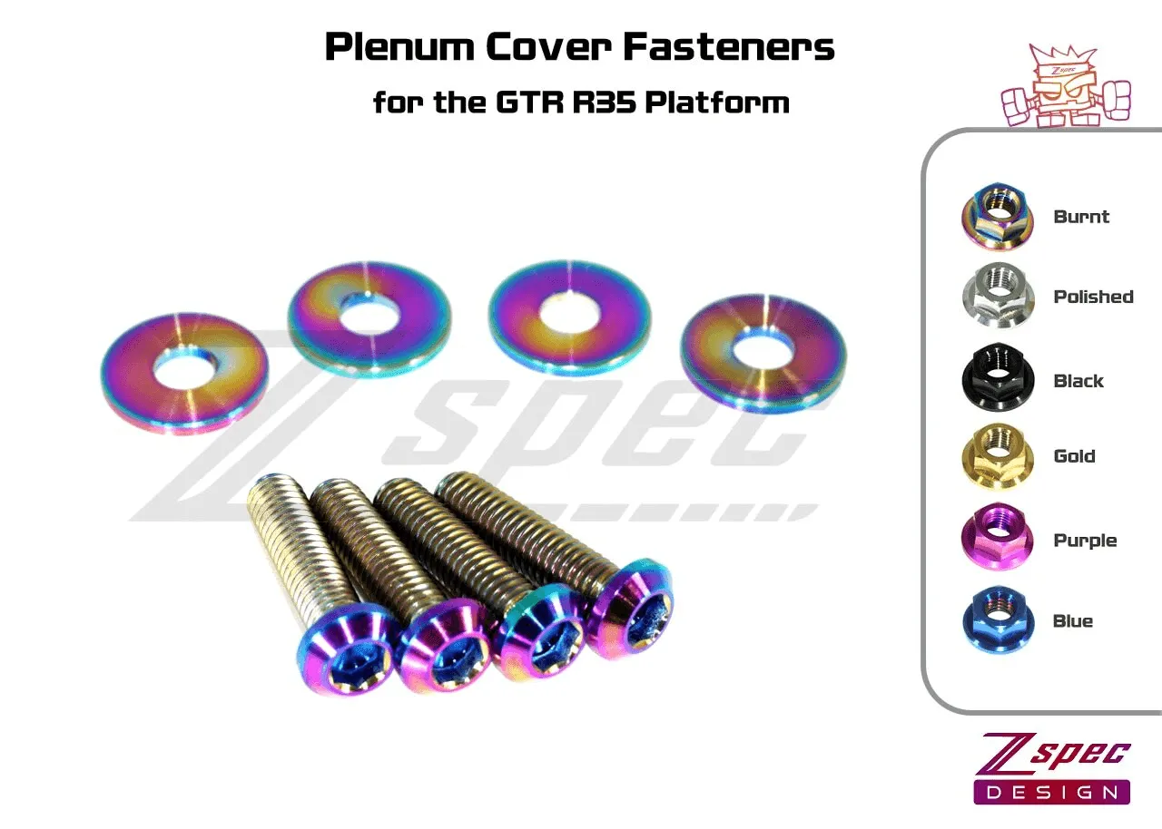 ZSPEC "Stage 2" Dress Up Bolts® Fastener Kit for '09-23 Nissan GTR (R35), Titanium