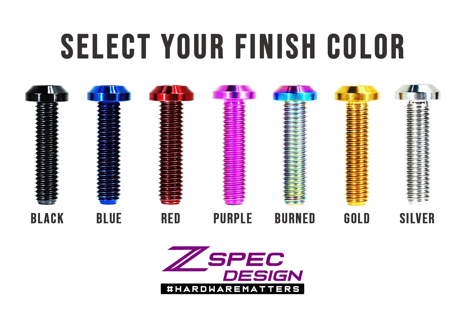 ZSPEC "Stage 2" Dress Up Bolts®/Fastener Kit for '03-'08 Nissan 350z DE & HR, Titanium