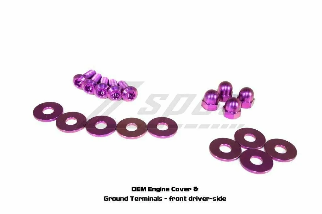 ZSPEC "Stage 2" Dress Up Bolts®/Fastener Kit for '03-'08 Nissan 350z DE & HR, Titanium