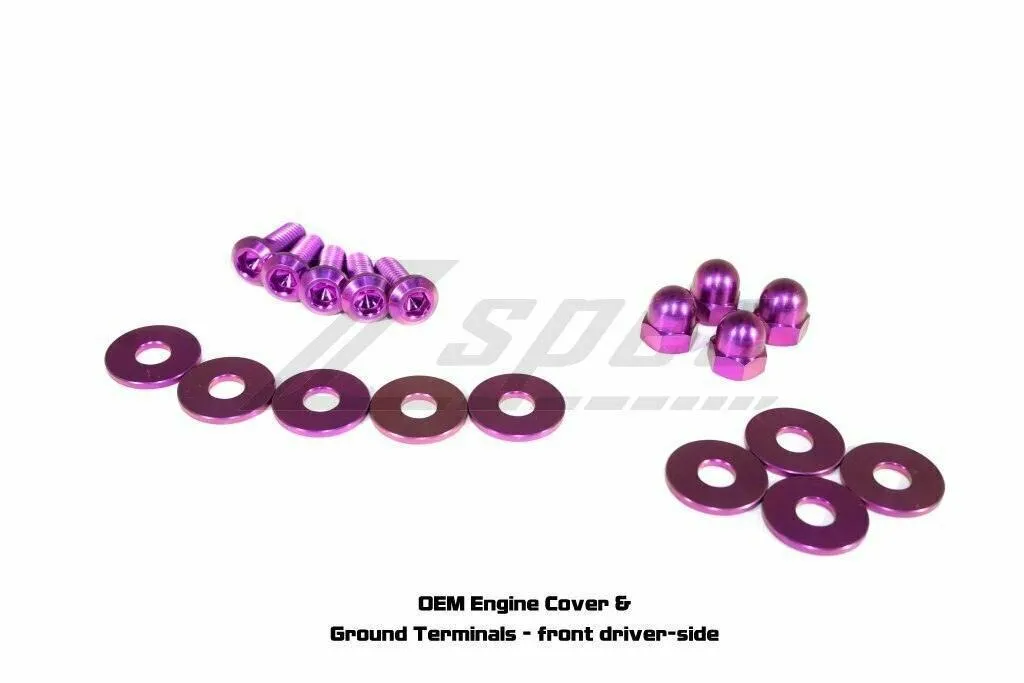 ZSPEC "Stage 3" Dress Up Bolts®/Fastener Kit for '03-'08 Nissan 350z DE & HR, Titanium